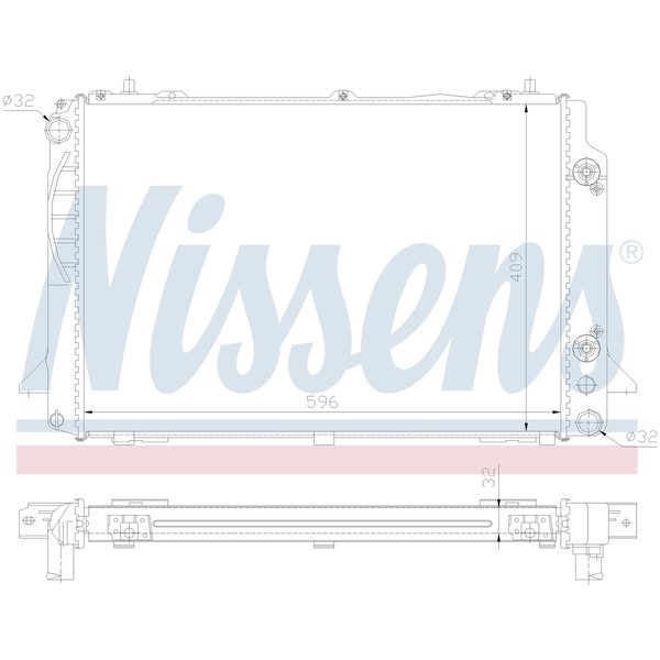Nissen Nissens Radiator, 60469A 60469A